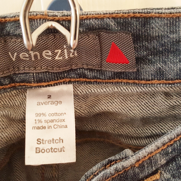 VENEZIA Stretch Bootcut Denim Jeans 2 LIGHT - Picture 2 of 4